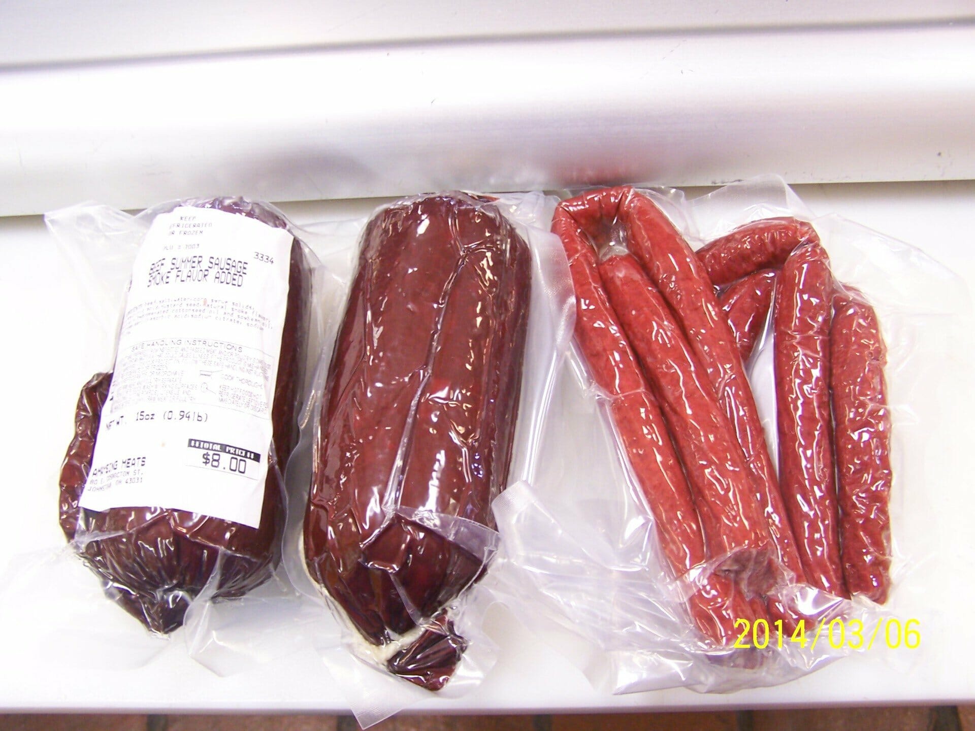 Beef Summer Sausage and Beef Snack Sticks
